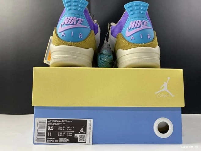 4 Air Moss Desert DJ5718-300 x SP Jordan Union 1101